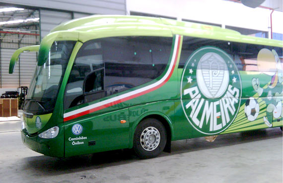 Fotos do Ônibus Personalizado do Palmeiras - #2 Fotos do Ônibus Personalizado do Palmeiras - #2