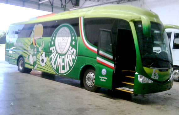 Fotos do Ônibus Personalizado do Palmeiras - #3 Fotos do Ônibus Personalizado do Palmeiras - #3