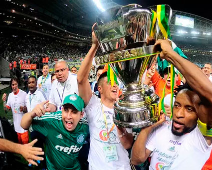 Palmeiras vence o Santos e se torna Tricampeão na Copa do Brasil